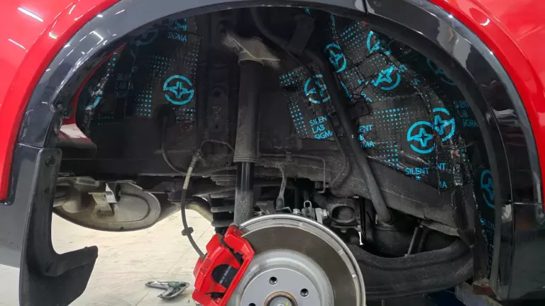 Шумоизоляция арок Geely Tugella Knewstar 001-2